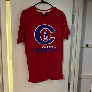 Homage Red Columbus Clippers Tee